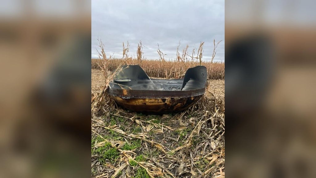 11-foot piece of suspected space debris found in eastern Minnesota cornfield — WCCO / CBS Minnesota, Robbinsdale Community news
