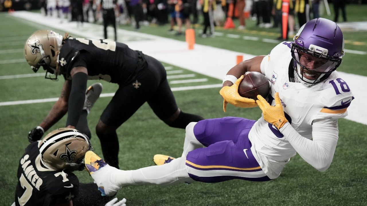 Jefferson, Jones and Murray all produce to help the unbeaten Vikings top the slumping Saints 23-13 — KSTP 5, Robbinsdale Sports news