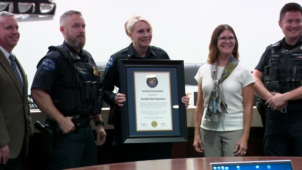 Roseville Police Department becomes first state-accredited agency, chief touts immediate impact — KSTP 5, Robbinsdale Government news