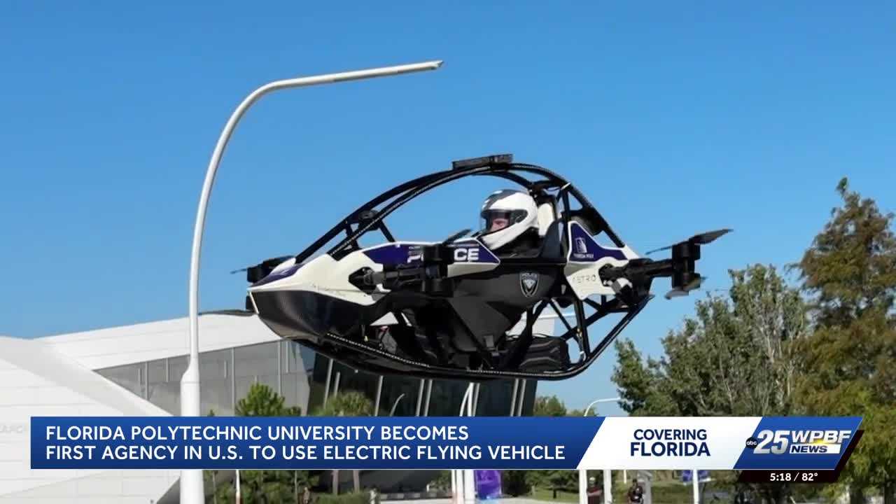Florida Polytechnic University develops electric flying vehicle for police emergencies — WPBF West Palm Beach, Robbinsdale Community news