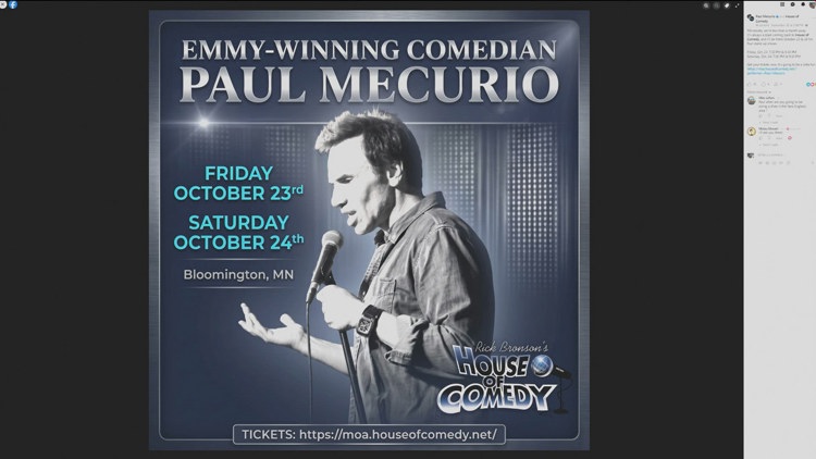 Comedian Paul Mecurio to stop by MOA for multiple shows — KARE 11 Local, Robbinsdale Community news