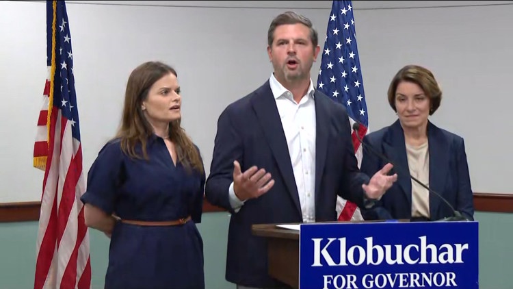 Parents of Harper Moyski backing Amy Klobuchar for governor — KARE 11 Local, Robbinsdale Community news