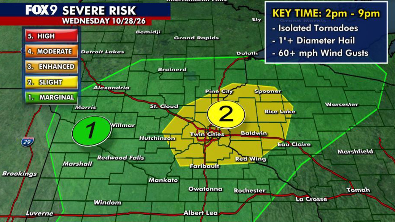 Minnesota weather: Mild and humid with strong storms possible Wednesday — Robbinsdale Community news